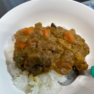 茄子とひき肉のカレー